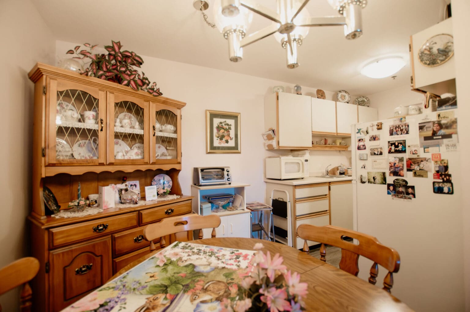 dining room and kitchen